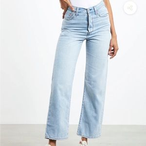 Levi’s ribcage straight in Ojai shore size 26